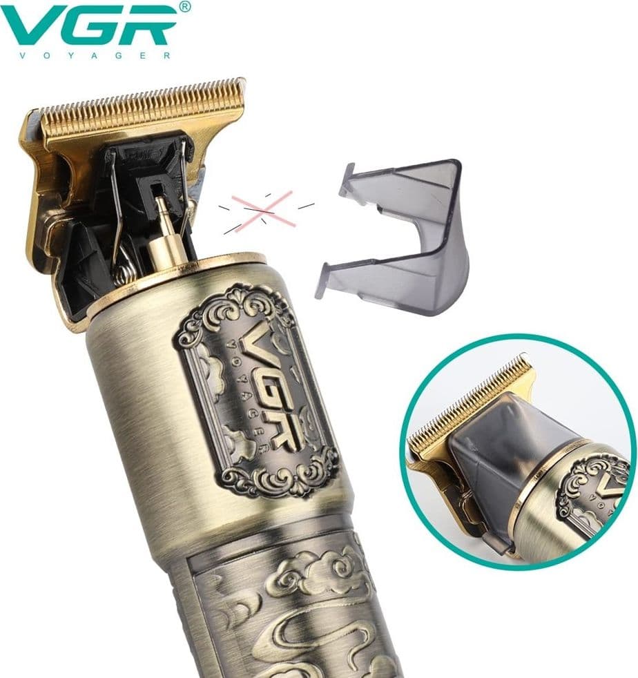 TAGLIACAPELLI PROFESSIONALE RICARICABILE SENZA FILI REGOLABARBA USB RASOIO V-073 - 12