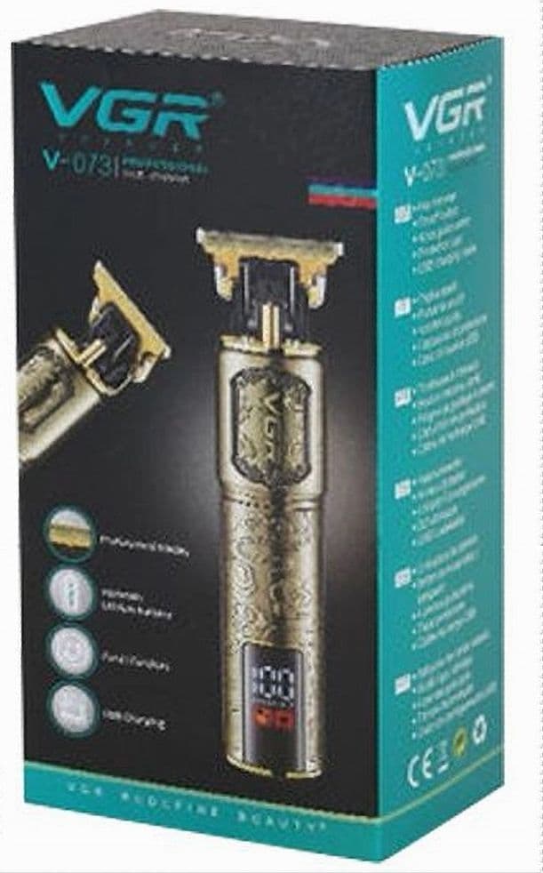 TAGLIACAPELLI PROFESSIONALE RICARICABILE SENZA FILI REGOLABARBA USB RASOIO V-073 - 14