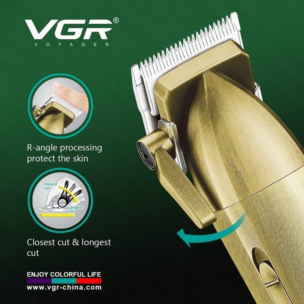 TAGLIACAPELLI PROFESSIONALE SENZA FILI DISPLAY LED A BATTERIA RICARICABILE V-688 - 11