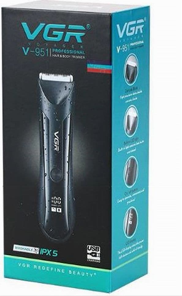 Tagliacapelli Professionale VGR V-951 | Rasoio, Trimmer Barber Uomo – Nero – TrAdE Shop Traesio – grigio