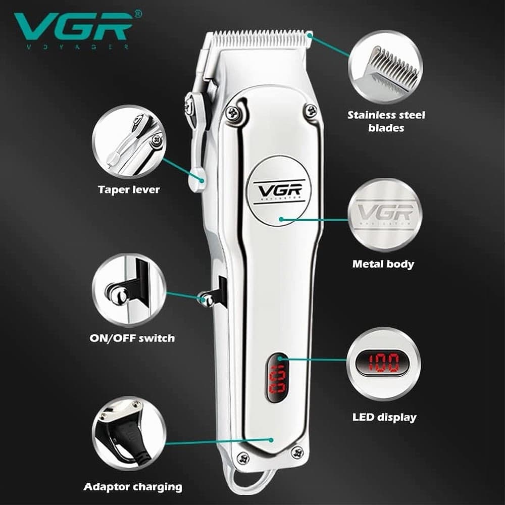 Tagliacapelli Professionale VGR V-032 | Rasoio & Clipper Barber Cordless - 13