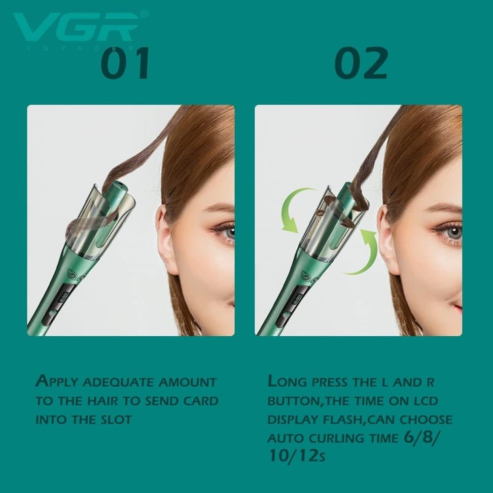 Arricciacapelli Professionale VGR V-583 – Piastra Automatica Parrucchiere Shop - 11