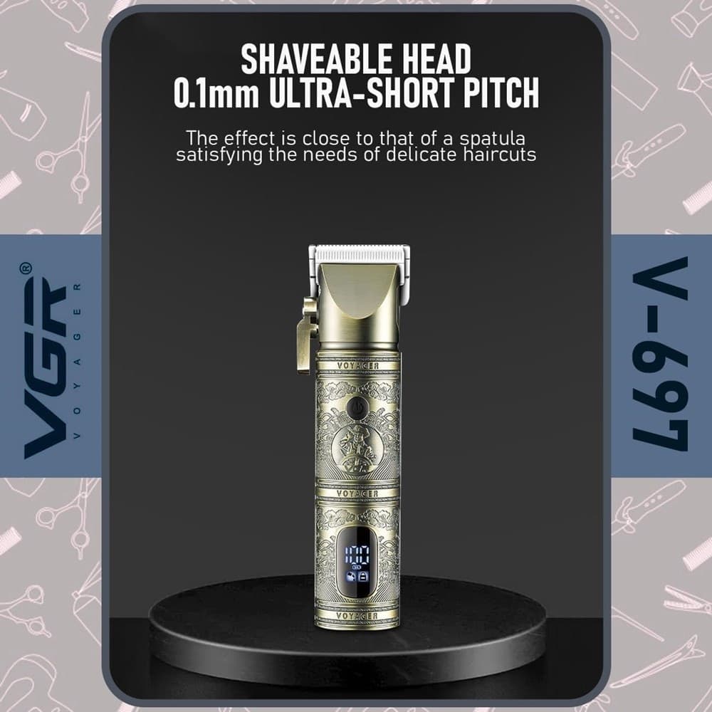 Tagliacapelli Professionale VGR V-697 | Rasoio Cordless Clipper Barber - 13