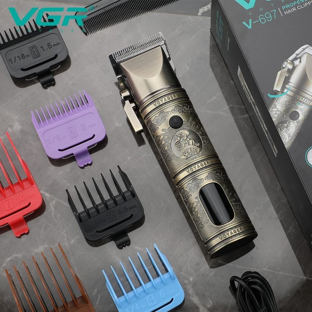 Tagliacapelli Professionale VGR V-697 | Rasoio Cordless Clipper Barber - 9