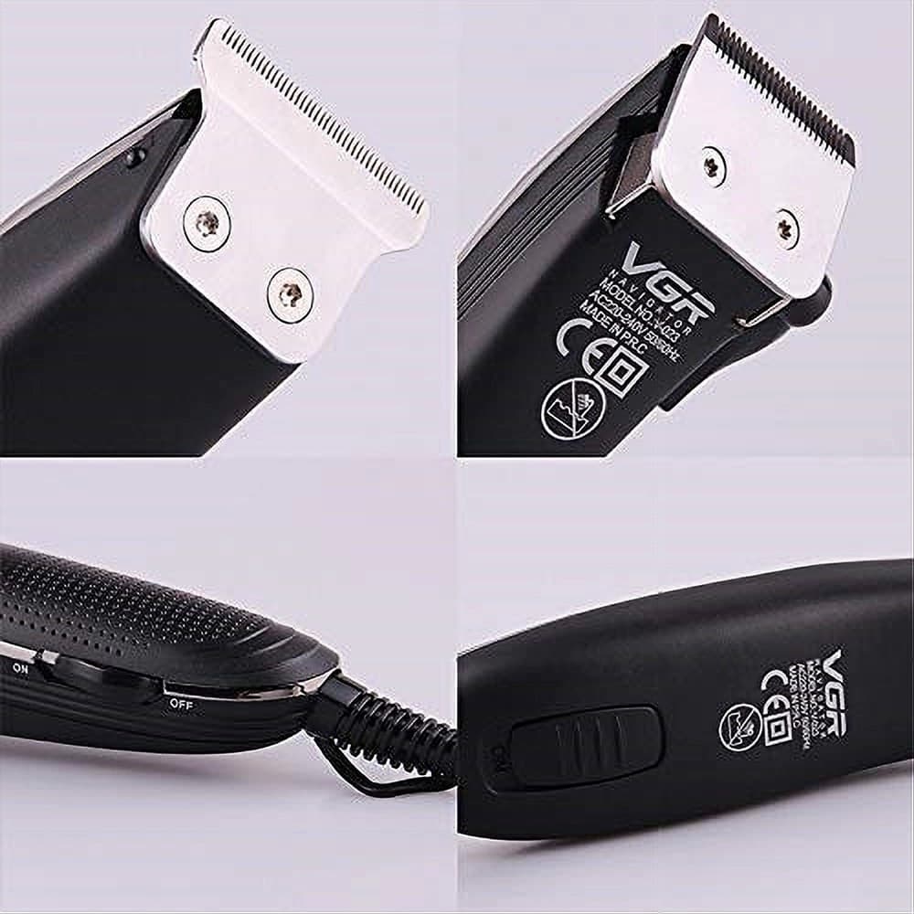 KIT A 2 RASOI COMBINATO TAGLIACAPELLI BARBA TRIMMER PROFESSIONALE CON FILO V-023 - 9
