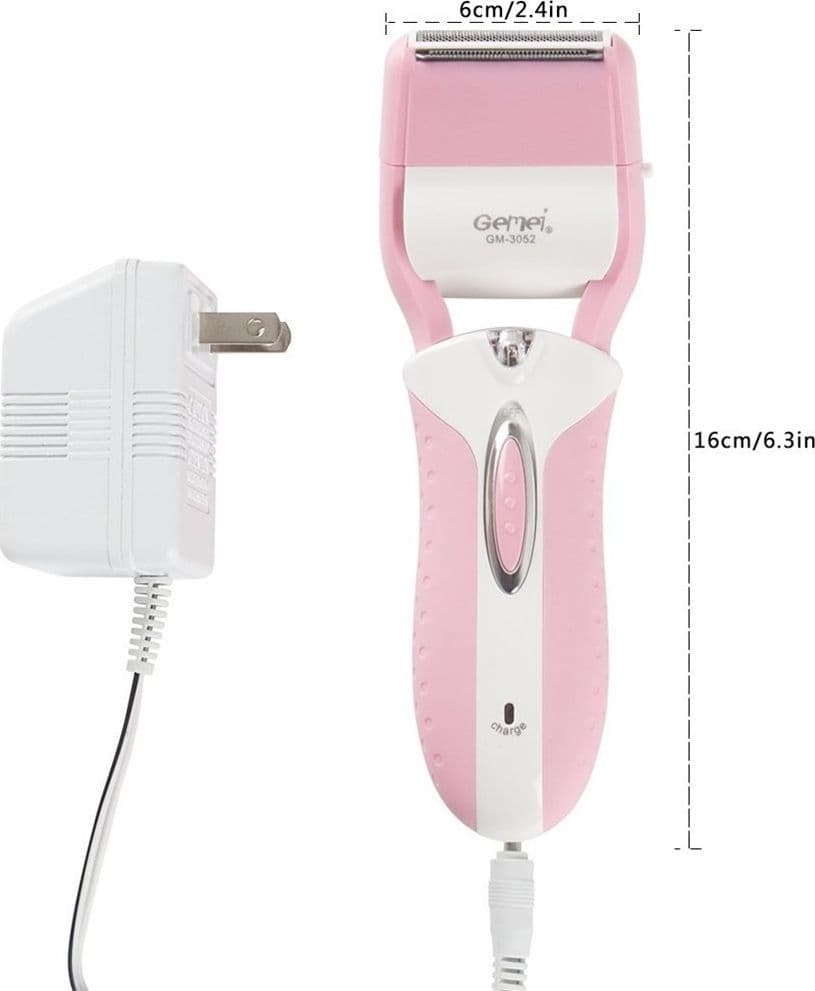 EPILATORE RASOIO ELETTRICO RICARICABILE 3IN1 DONNA CORPO PEDICURE LIMA GM-3052 - 12