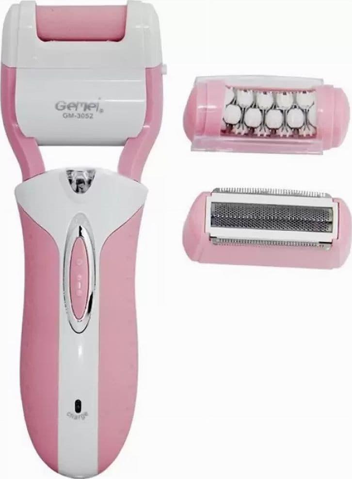 EPILATORE RASOIO ELETTRICO RICARICABILE 3IN1 DONNA CORPO PEDICURE LIMA GM-3052 - 13