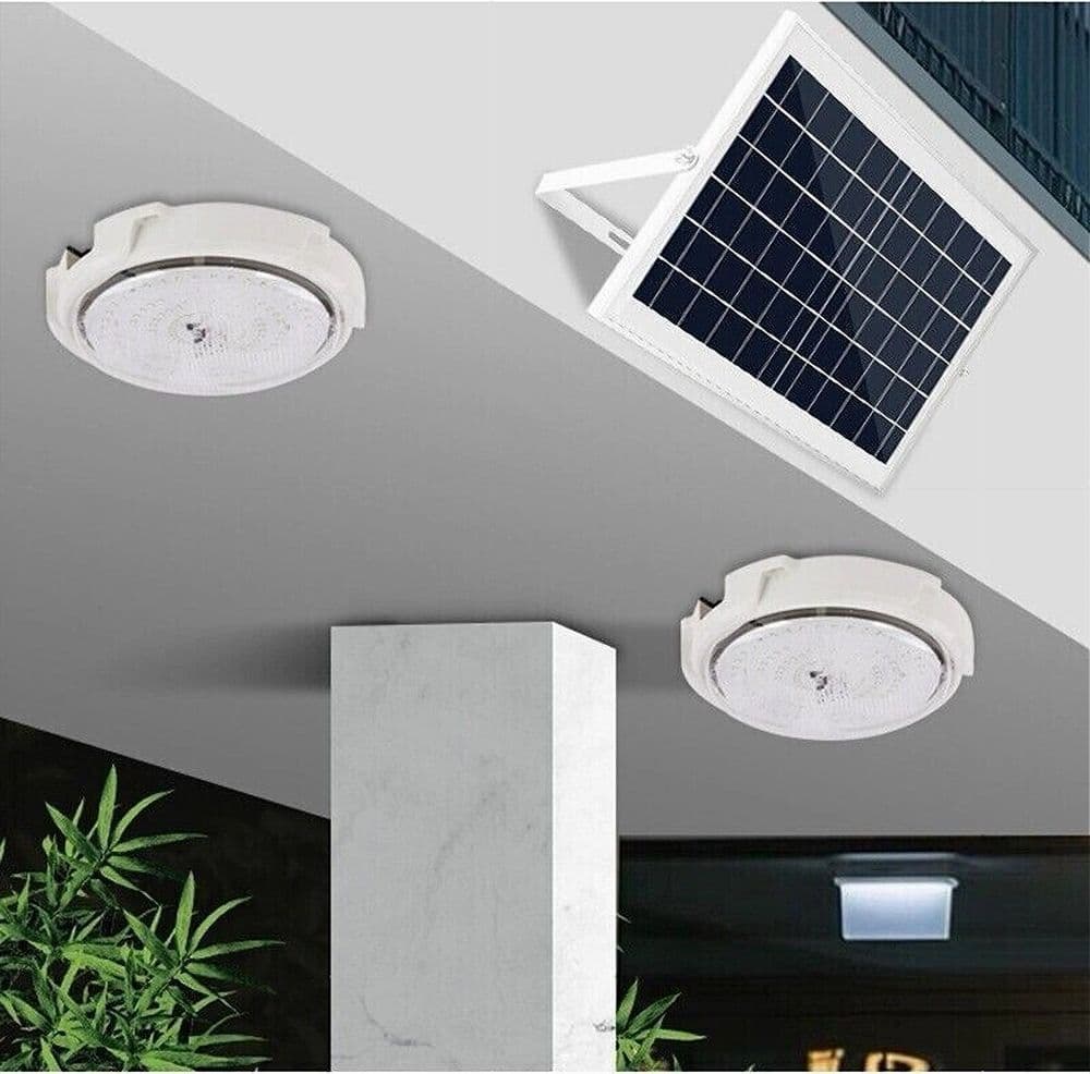 PLAFONIERA FARO LED PANNELLO SOLARE 400 W CON SENSORE CREPUSCOLARE IP65 ESTERNO - 9
