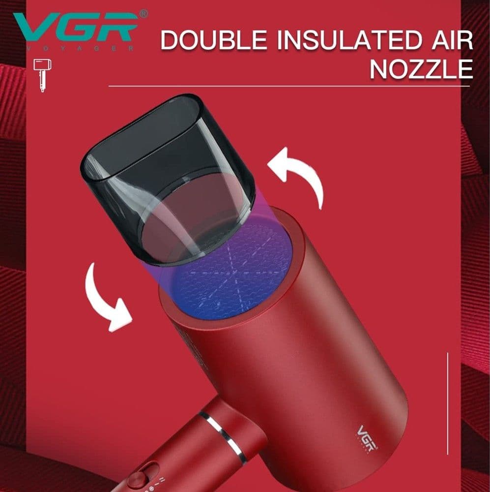 VGR V-431 Asciugacapelli Professionale 1600-1800W Parrucchiere Shop Hair Dryer - 14