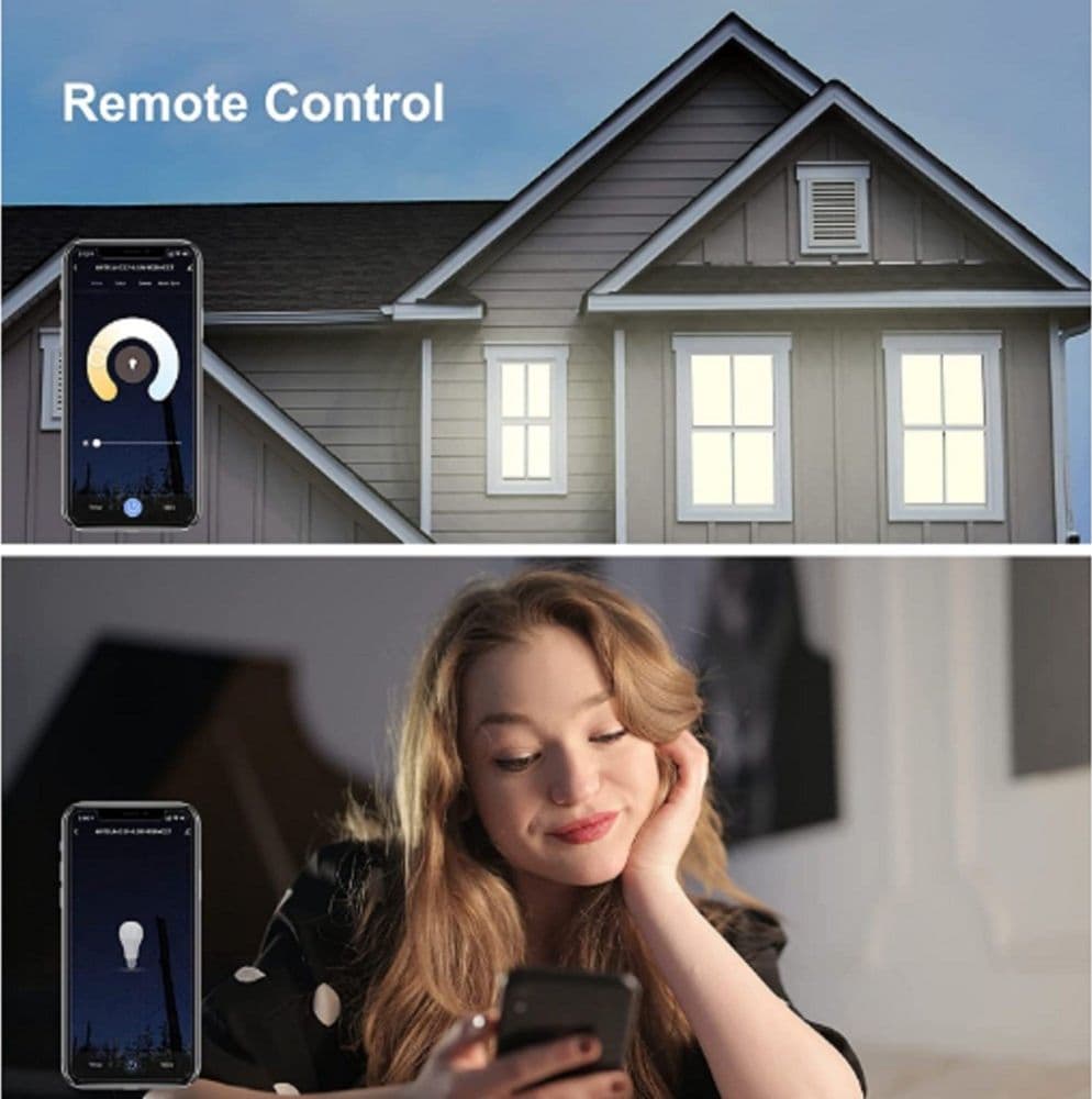 LAMPADINA INTELLIGENTE A60 10W LED RGB CCT DIMMERABILE WIFI E27 APP ALEXA GOOGLE - 13