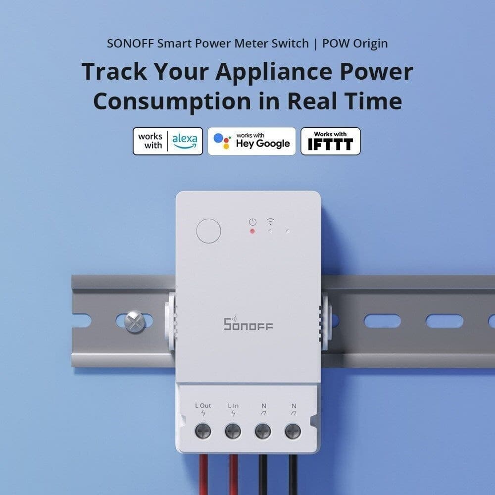INTERRUTTORE INTELLIGENTE MISURATORE DI CONSUMO WIFI SMART SWITCH SONOFF POWR316 - 13