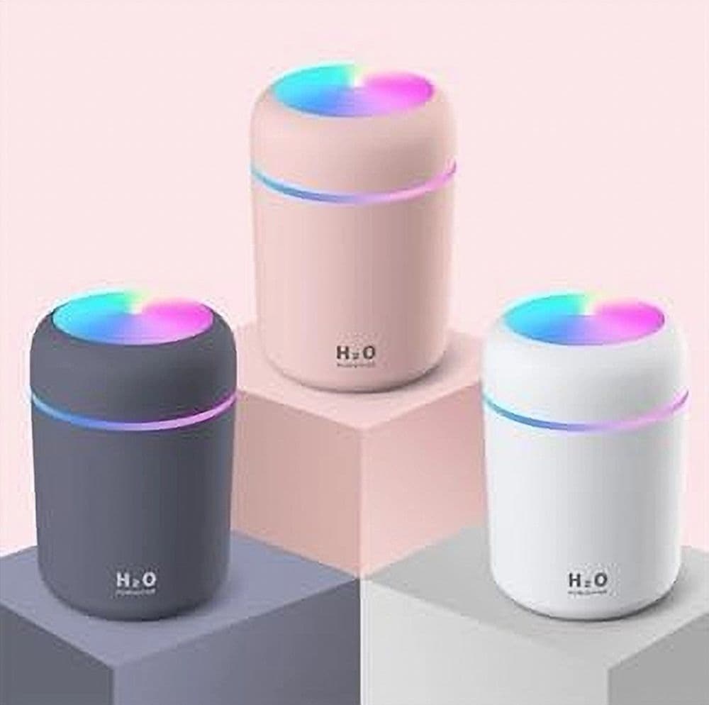 MINI UMIDIFICATORE PORTATILE SCRIVANIA CON LUCE COLORATA SPEGNIMENTO AUTOMATICO - 3