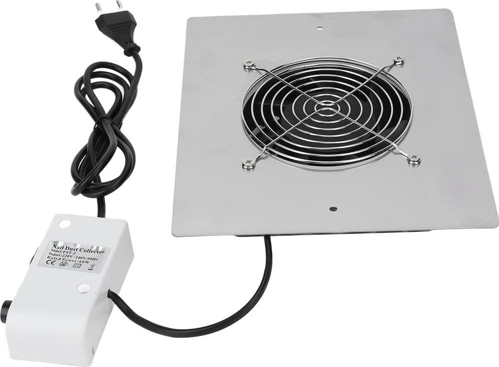 ASPIRAPOLVERE PER UNGHIE 60W COLLETTORE POLVERI VENTILATORE NAIL ART PROFESSIONALE - 9