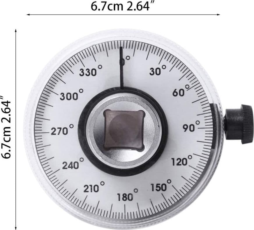 CHIAVE DINAMOMETRICA REGOLABILE A 360° GRADI ATTACCO DA 1/2" MANOMETRO ANGOLARE - 9