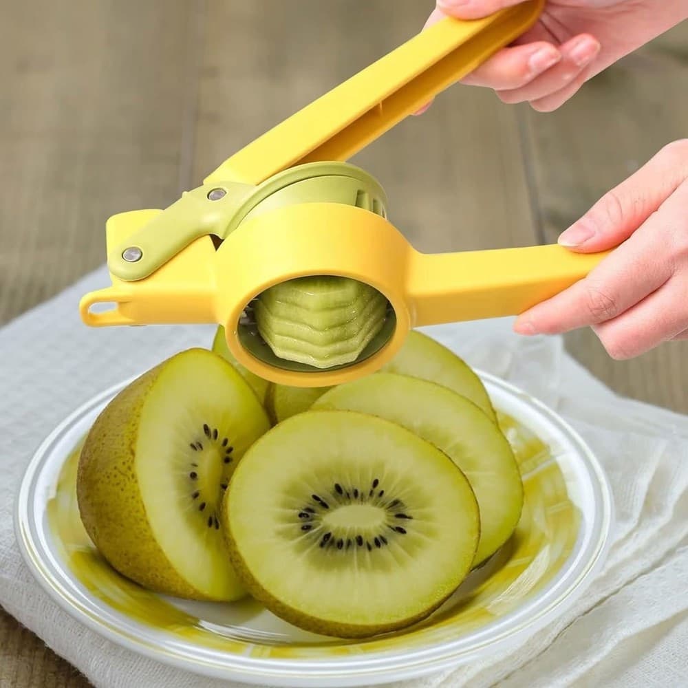 AFFETTATRICE MULTIUSO IN ACCIAIO MANDOLINO MANUALE ALIMENTI GRATTUGIA ROTANTE - 11