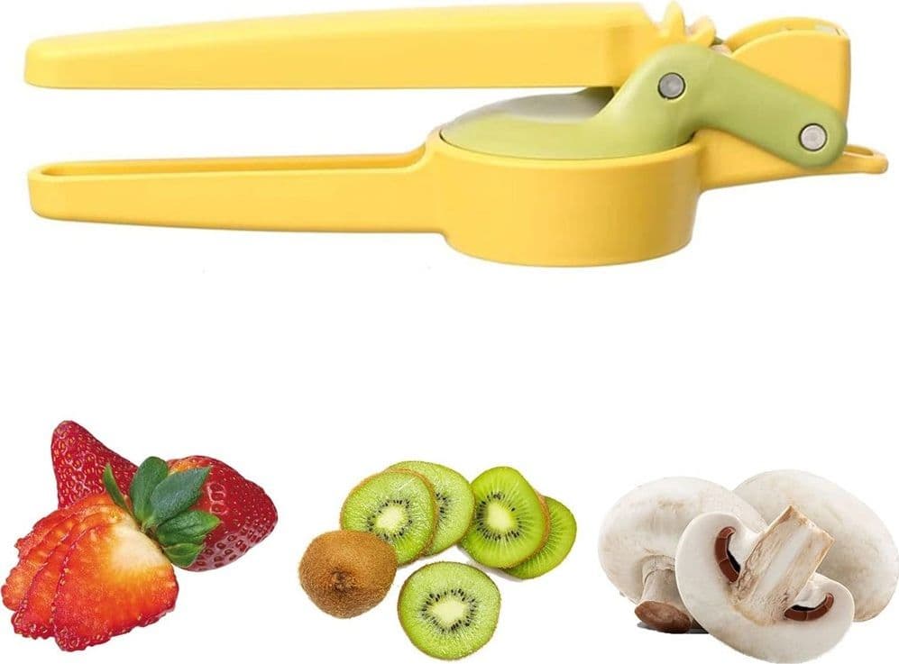 AFFETTATRICE MULTIUSO IN ACCIAIO MANDOLINO MANUALE ALIMENTI GRATTUGIA ROTANTE - 9