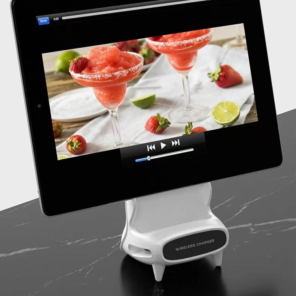 SUPPORTO STAZIONE DI RICARICA SENZA FILI WIRELESS RAPIDA PER CELLULARE UFFICIO - 9