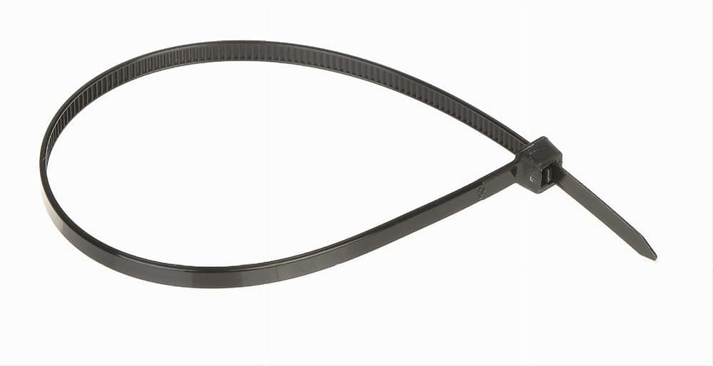 SET 100PZ FASCETTE SERRACAVO AUTOBLOCCANTI IN NYLON NERO 4.8MM X 250MM 48-250-N - 3