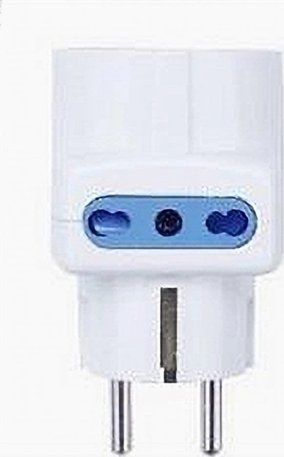 ADATTATORE SPINA 16A 2 PRESE BIPASSO 10A/16A 2P+T 1 PRESA UNIVERSALE 10/16A SCHUKO 83051 - 5