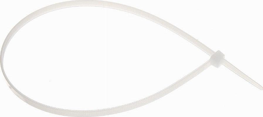 SET 100 PZ FASCETTE SERRACAVO AUTOBLOCCANTI IN NYLON BIANCO 4.8 X 350MM 48-350-B - 3
