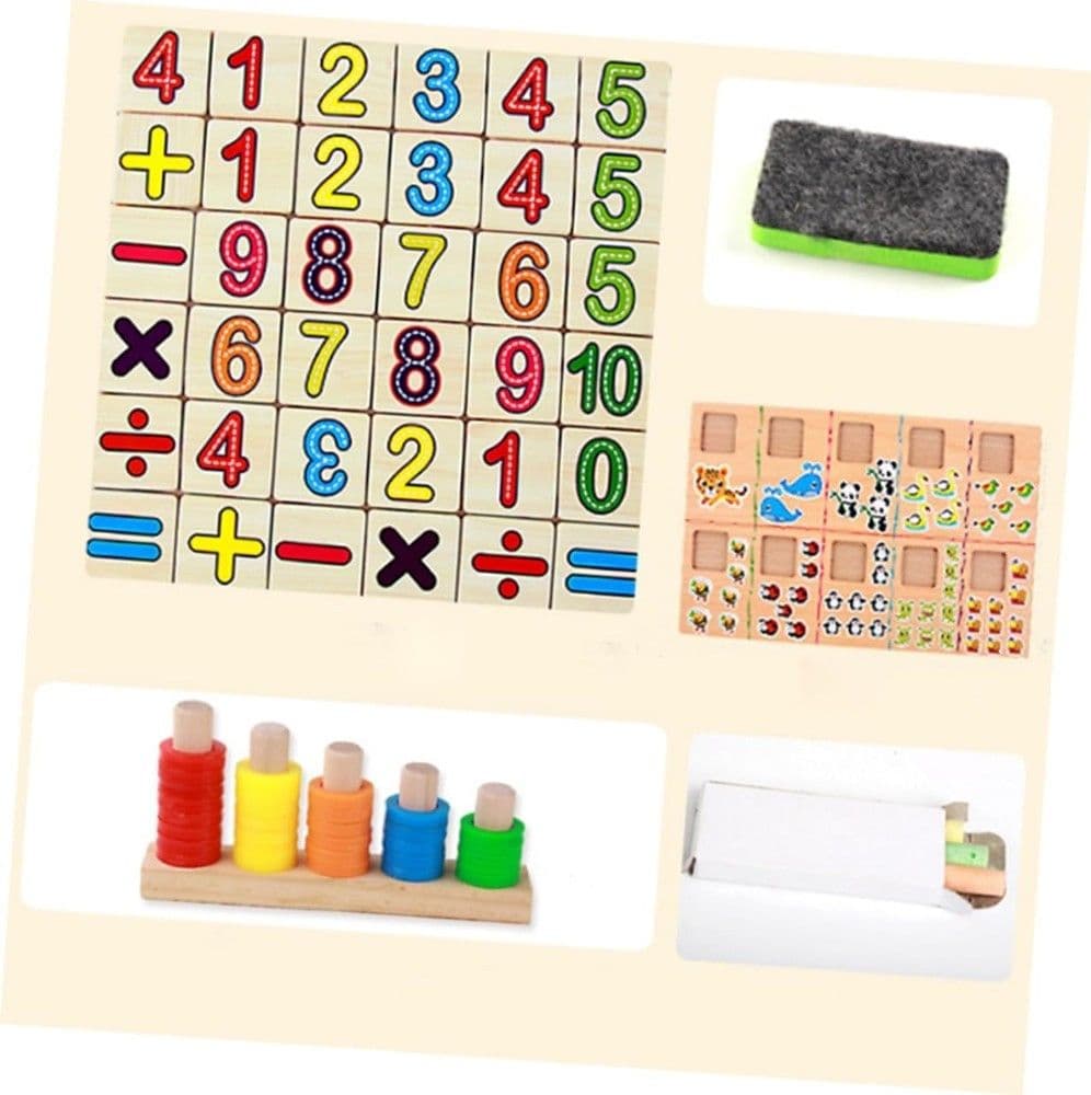 SCATOLA GIOCATTOLI EDUCATIVI DI CONTEGGIO GIOCATTOLO PER BAMBINI MULTIFUNZIONE - 9