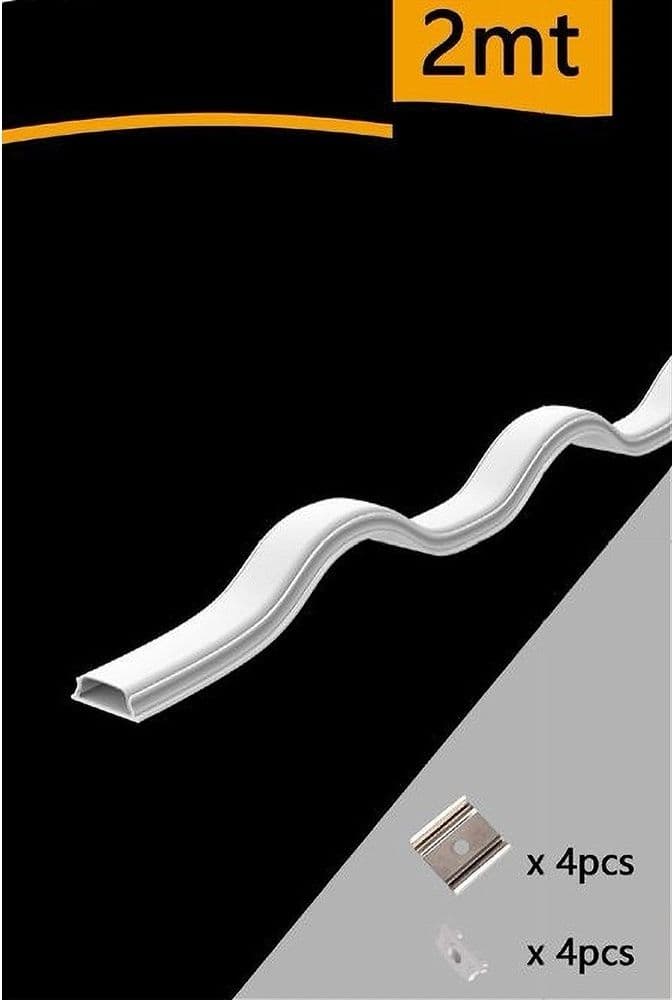 10PZ PROFILO IN ALLUMINIO FLESSIBILE A PLAFONE SEZIONABILE 2MT STRISCIA LED AL19 - 4