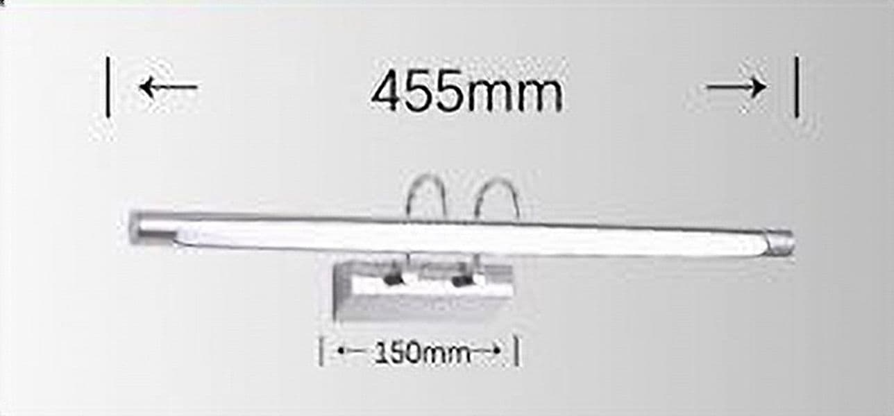 LAMPADA DA SPECCHIO LED 12W 3 MODALITÀ DI LUCE FREDDA CALDA NATURALE IP40 F03-3C - 4