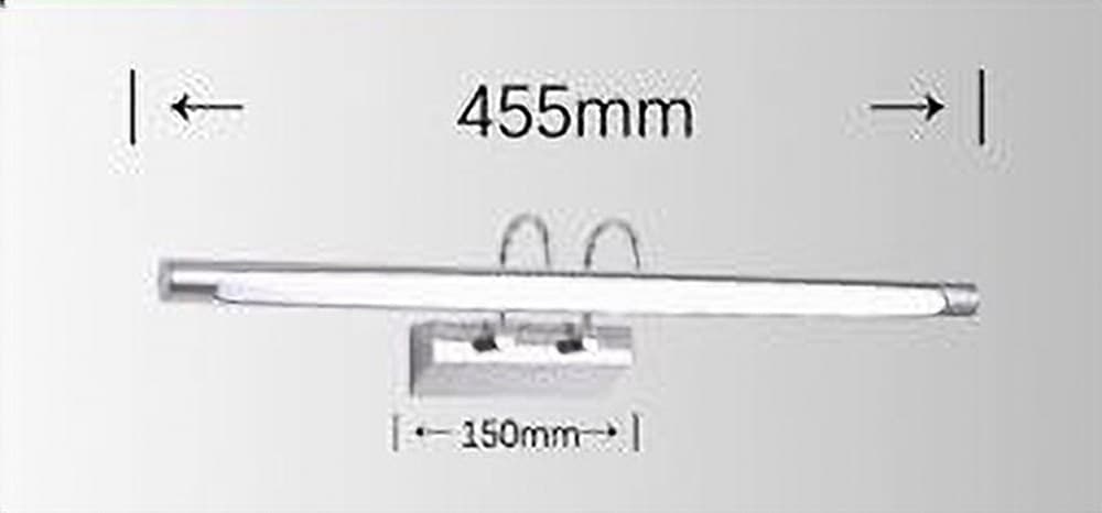 LAMPADA DA SPECCHIO LED 12W 3 MODALITÀ DI LUCE FREDDA CALDA NATURALE IP40 F03-3C - 4