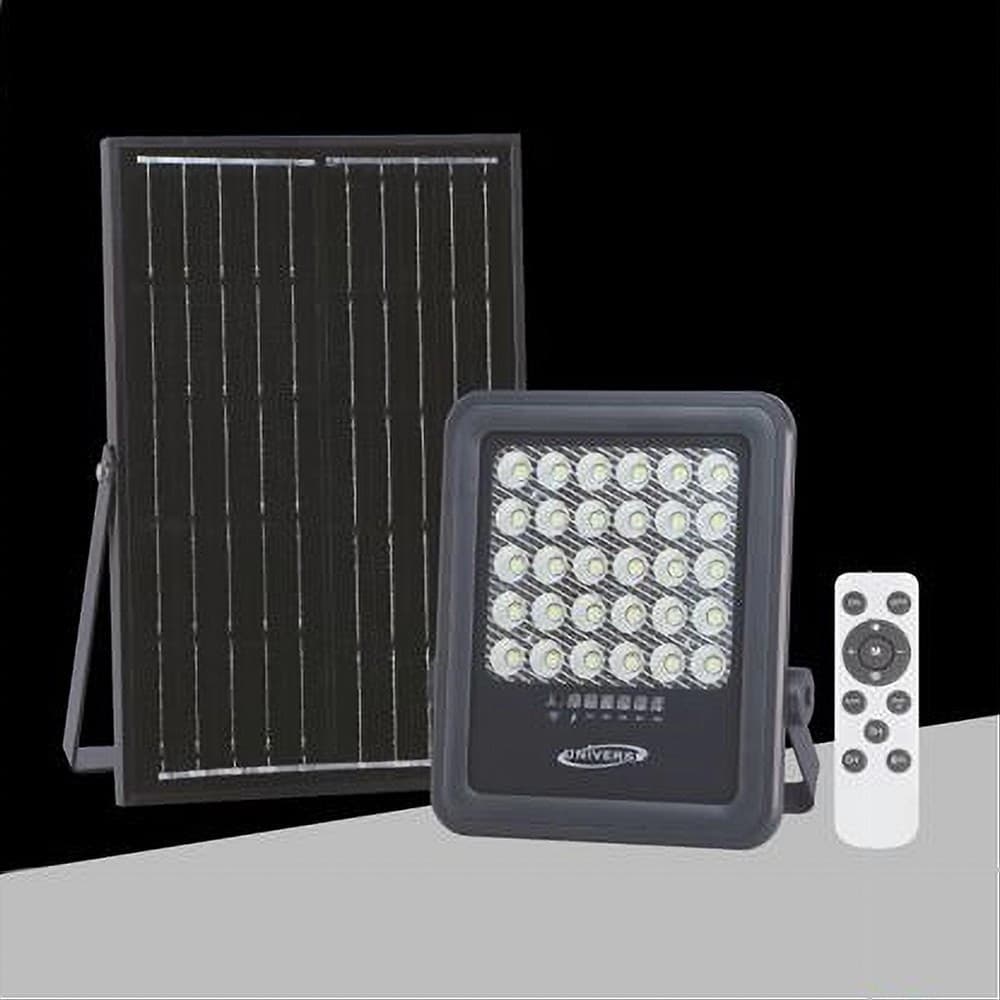 FARO LED 100 WATT CON PANNELLO SOLARE LUCE NATURALE 4000K TELECOMANDO TK09-100W - 3