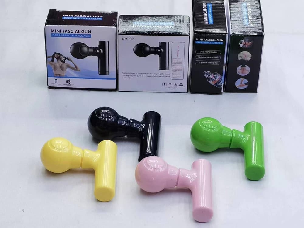 MINI PISTOLA MASSAGGIO SCHIENA SPALLA PANCIA COSCIA VISO RICARICA USB 4 VELOCITÀ - 9