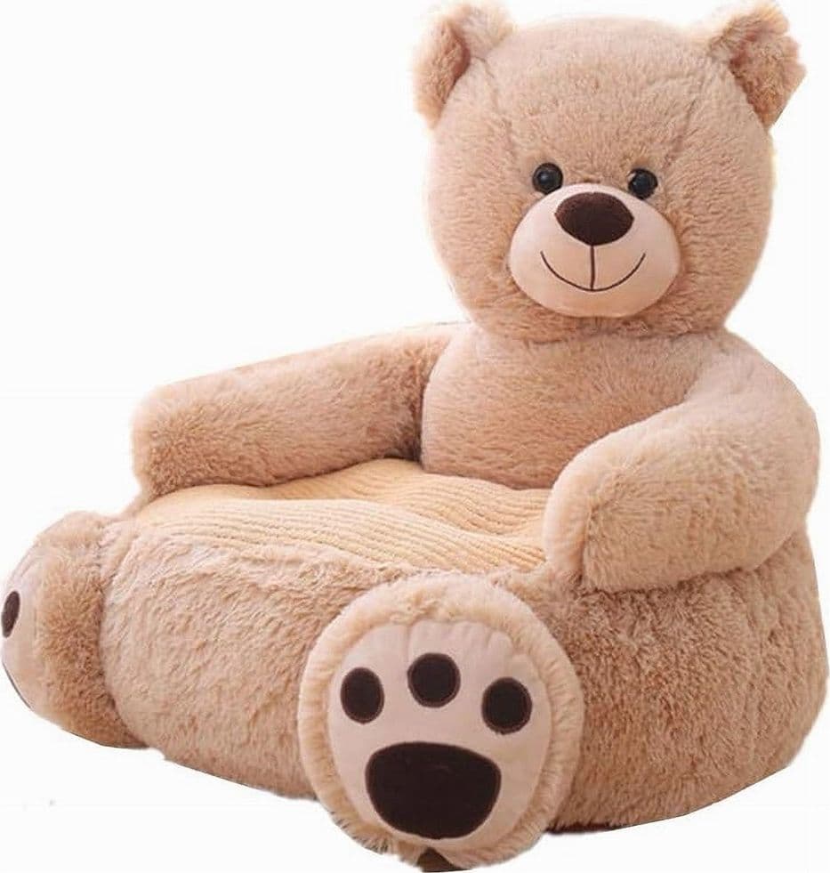 POLTRONA DIVANO PER BAMBINI SEDIA IN MORBIDO PELUCHE ANIMALE VARI SOGGETTI - 15