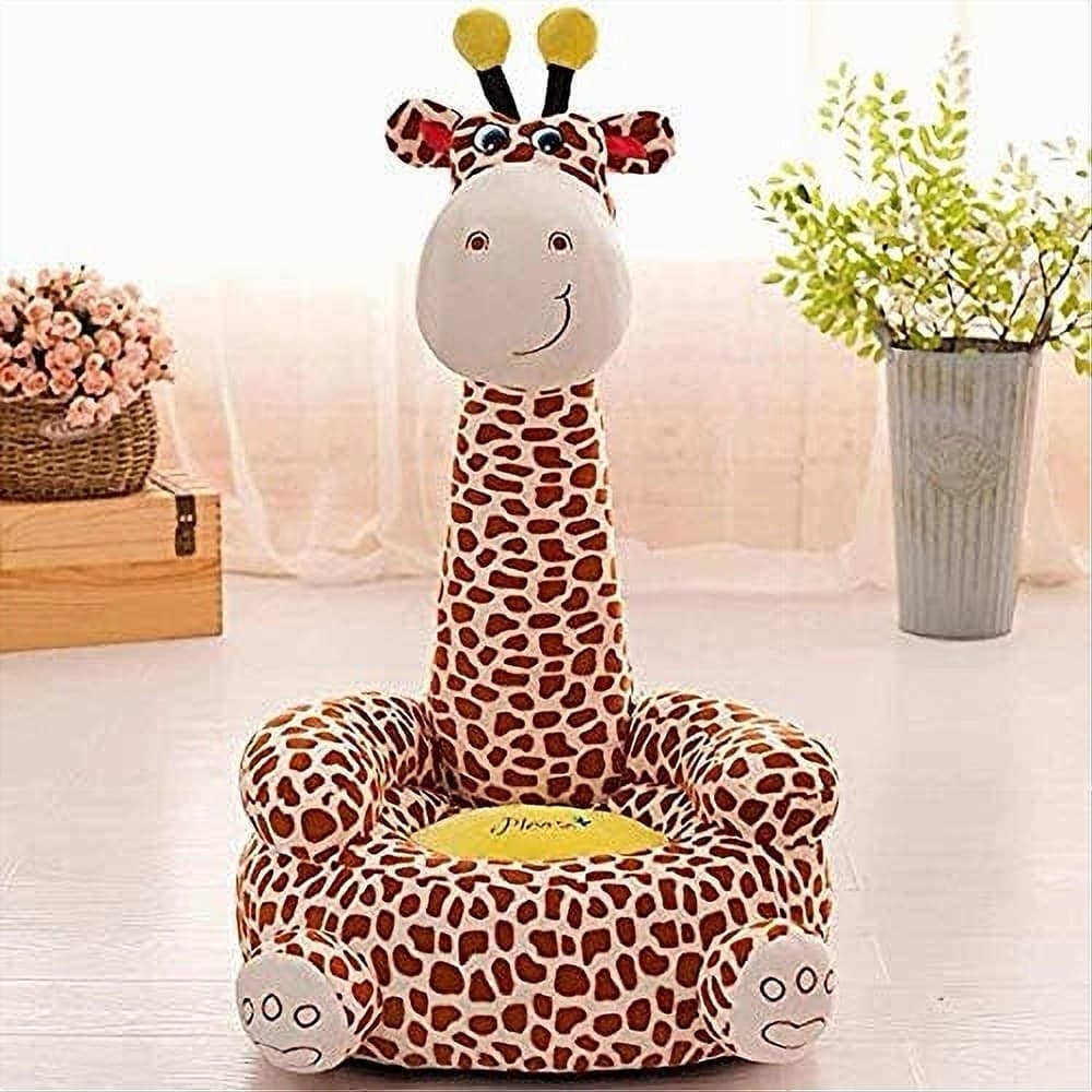 POLTRONA DIVANO PER BAMBINI SEDIA IN MORBIDO PELUCHE ANIMALE VARI SOGGETTI - 19