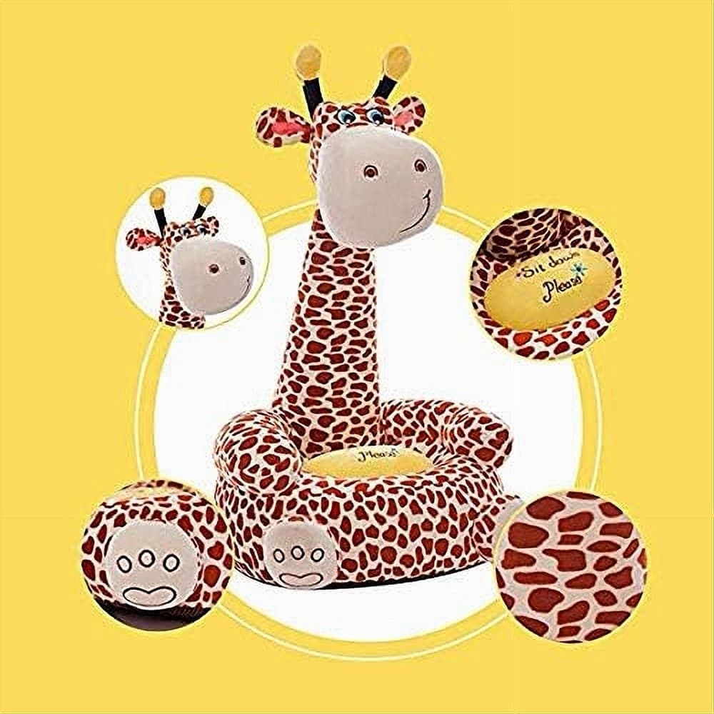 POLTRONA DIVANO PER BAMBINI SEDIA IN MORBIDO PELUCHE ANIMALE VARI SOGGETTI - 21