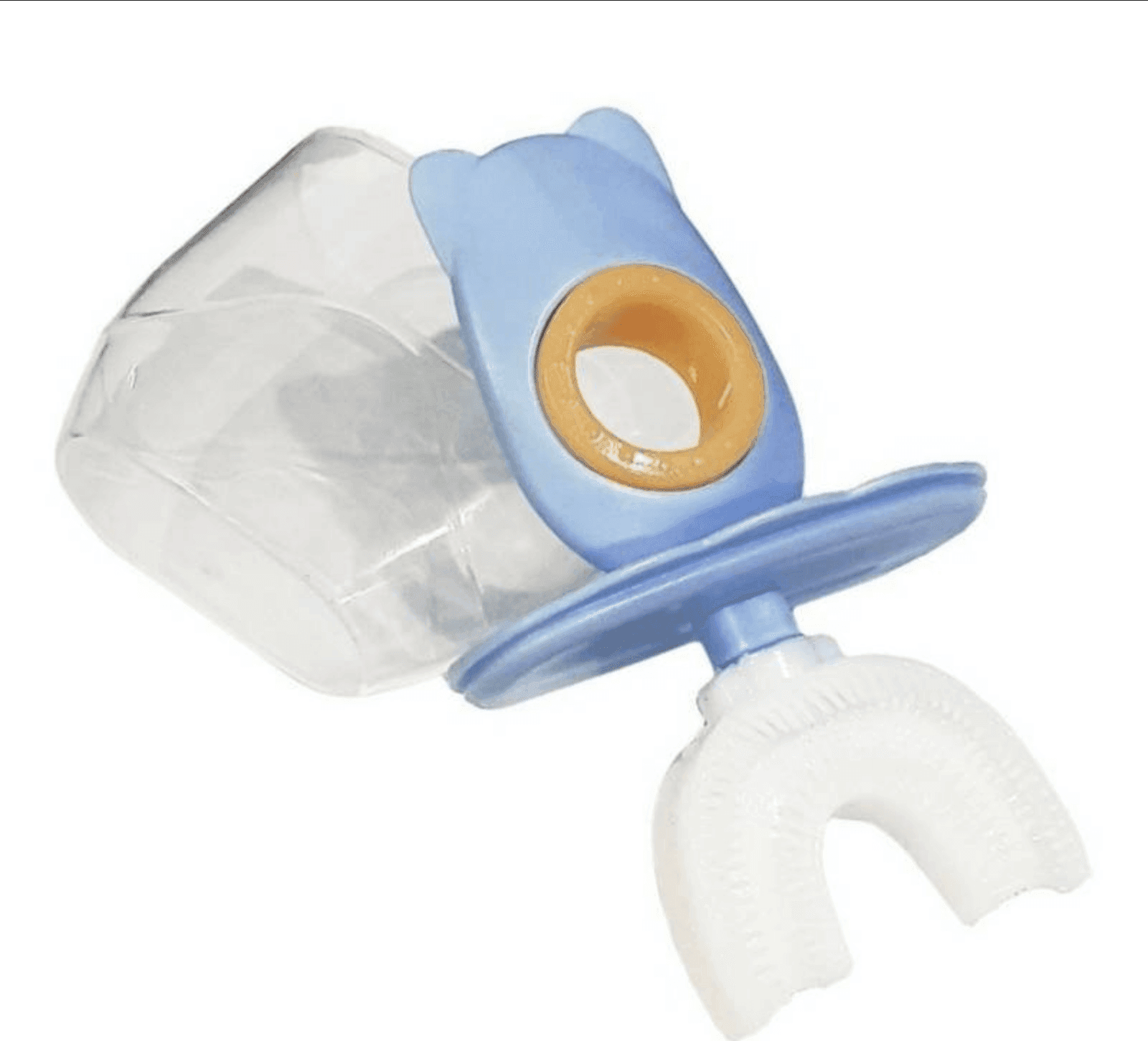 SET 2 SPAZZOLINO DA DENTI PER BAMBINI 2-6 ANNI A FORMA DI U SETOLE IN SILICONE - 2