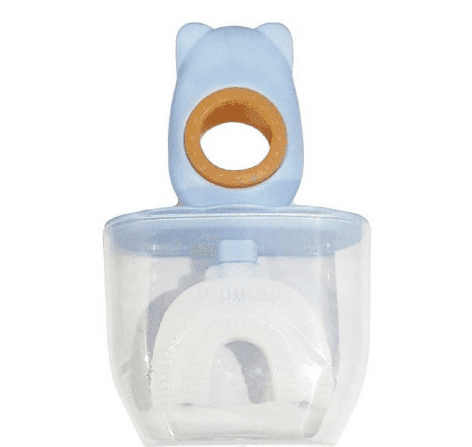 SET 2 SPAZZOLINO DA DENTI PER BAMBINI 2-6 ANNI A FORMA DI U SETOLE IN SILICONE - 3