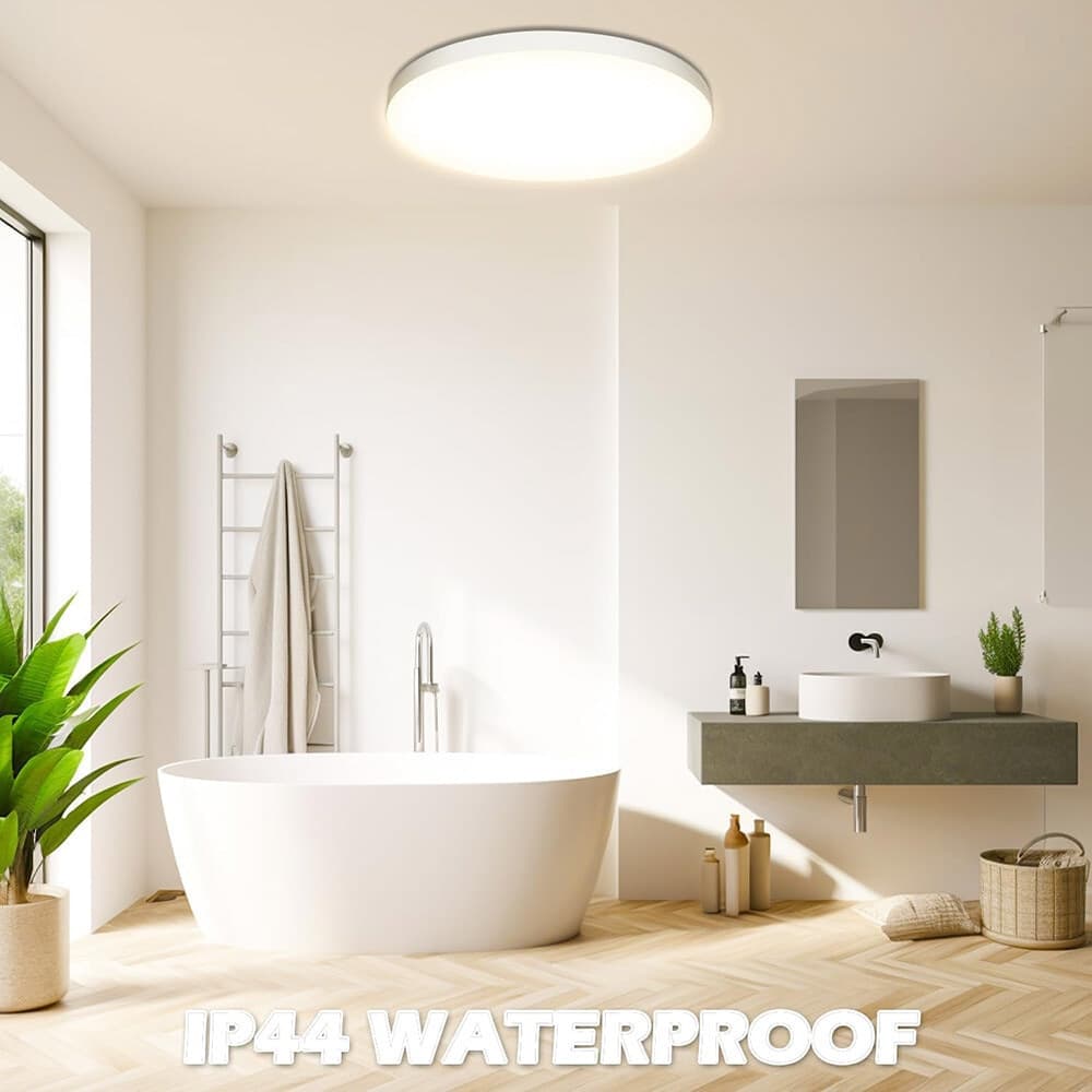 APPLIQUE DA MURO PARETE LED ROTONDO 32 W IP44 3 TEMPERATURE DI LUCE ES-PN380-3C - 7