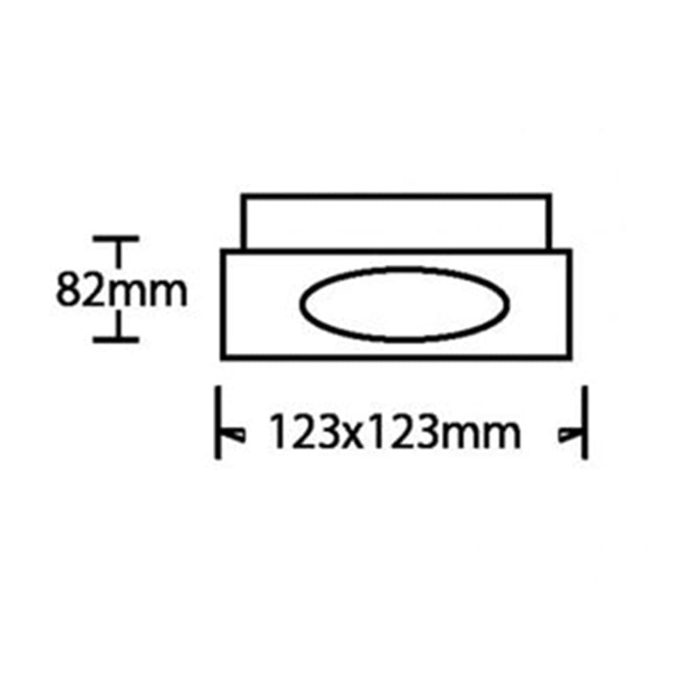 PORTA FARETTO ORIENTABILE DA INCASSO NERO PER LAMPADINE GU10 / GU5.3 P33-GU10-N1 - 3