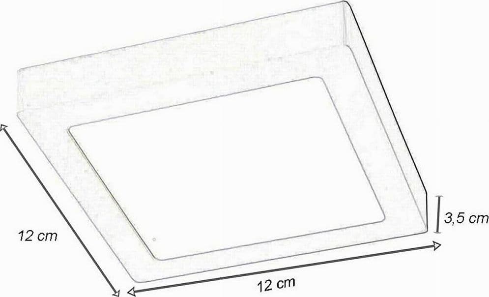 PLAFONIERA PANNELLO LED QUADRATO 6 WATT CCT TRE COLORAZIONE DI LUCE P120B-Q3C - 10