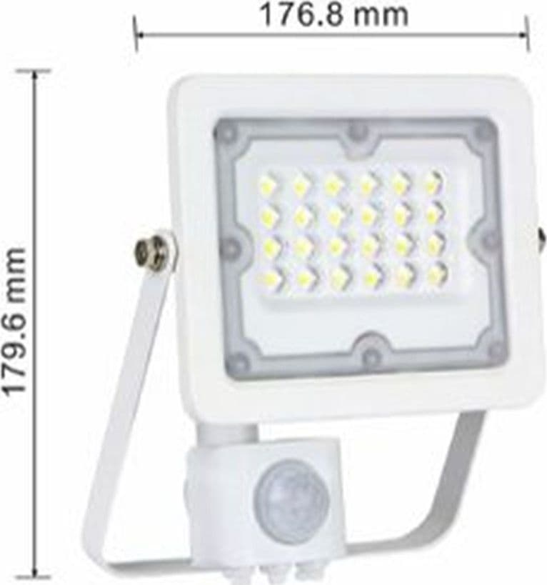 FARETTO LED CON SENSORE MOVIMENTO CREPUSCOLARE ESTERNO IP65 REGOLABILE FS-SEN30F - 7