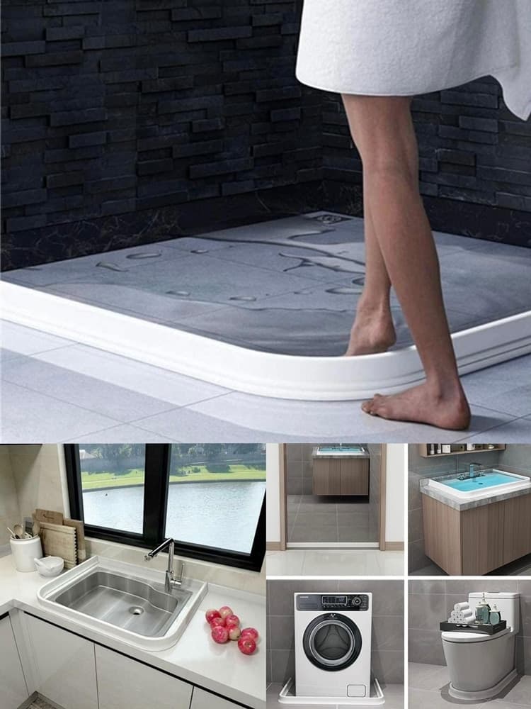 BARRIERA STRISCIA DI TENUTA IN PVC PARA ACQUA PER DOCCIA BAGNO E LAVELLO CUCINA - 4