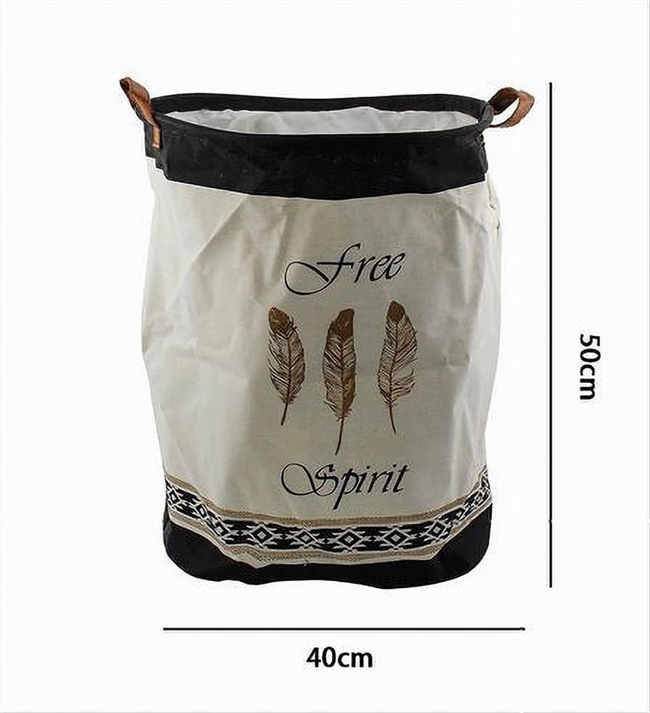 CESTO PORTA BIANCHERIA PER VESTITI SPORCHI PIEGHEVOLE FREE SPIRIT 40X50CM 10475 - 5