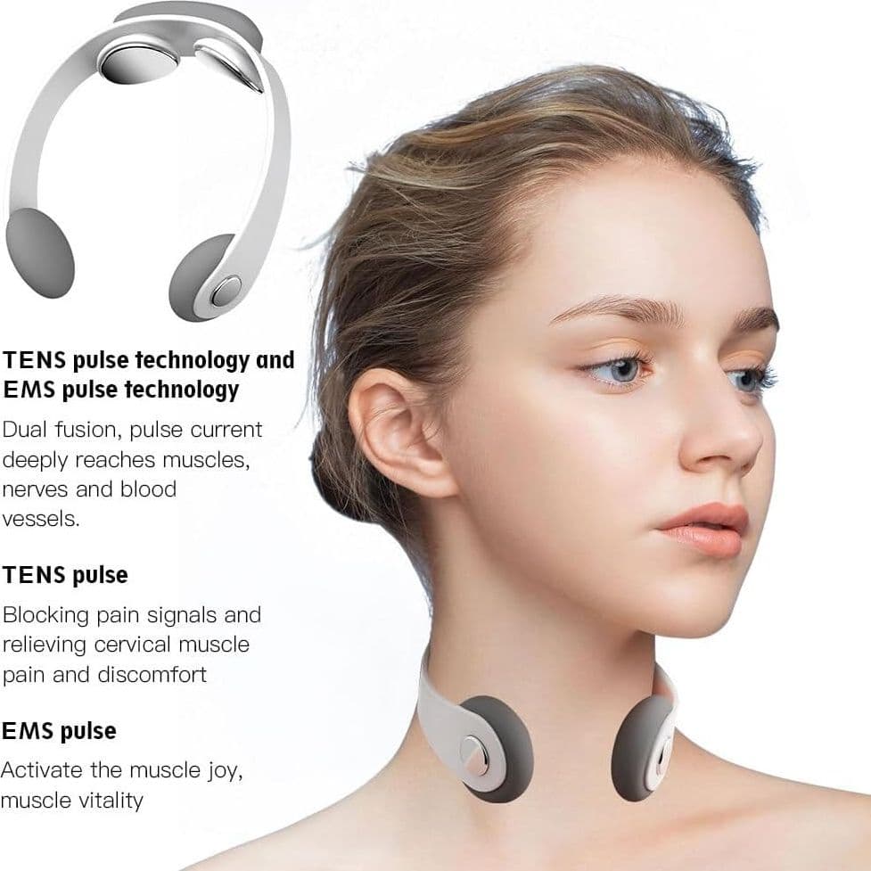 MASSAGGIATORE AD IMPULSI ELETTRICO PER IL COLLO SOLLIEVO MUSCOLARE CERVICALE EMS - 13