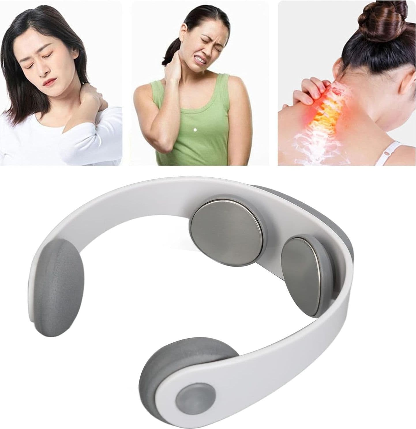 MASSAGGIATORE AD IMPULSI ELETTRICO PER IL COLLO SOLLIEVO MUSCOLARE CERVICALE EMS - 10