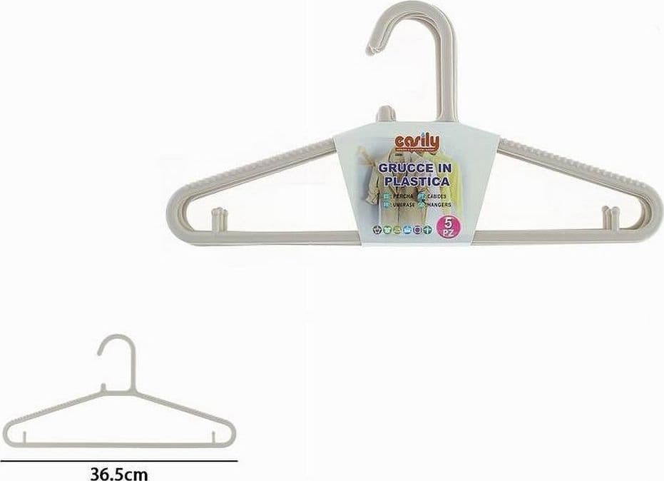 SET 5 PZ GRUCCE STAMPELLE APPENDIABITO IN PLASTICA BEIGE PANTALONI GIACCHE 87690 - 2