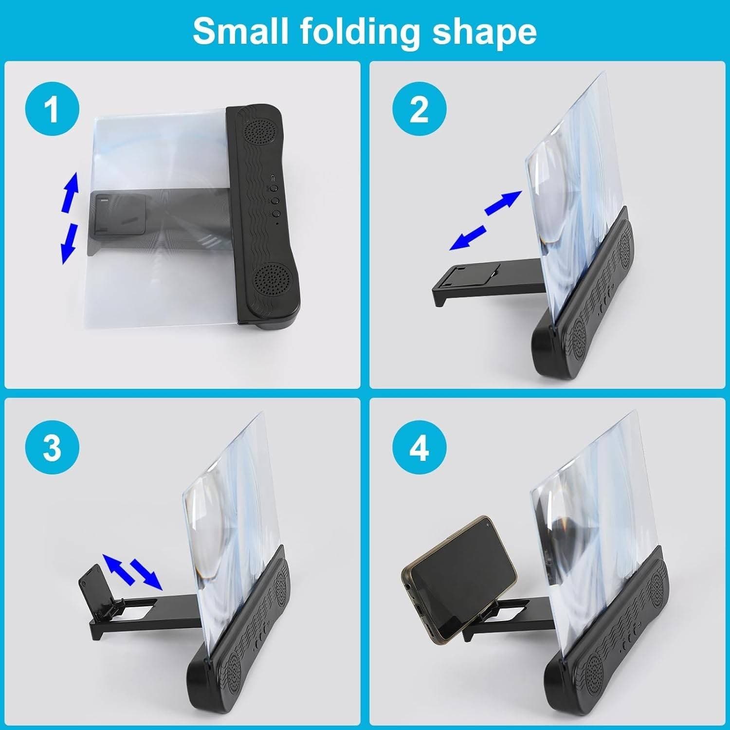 LENTE 3D AMPLIFICATORE AUDIO E VIDEO PER SMARTPHONE DA 12" INGRANDIMENTO SCHERMO - 7