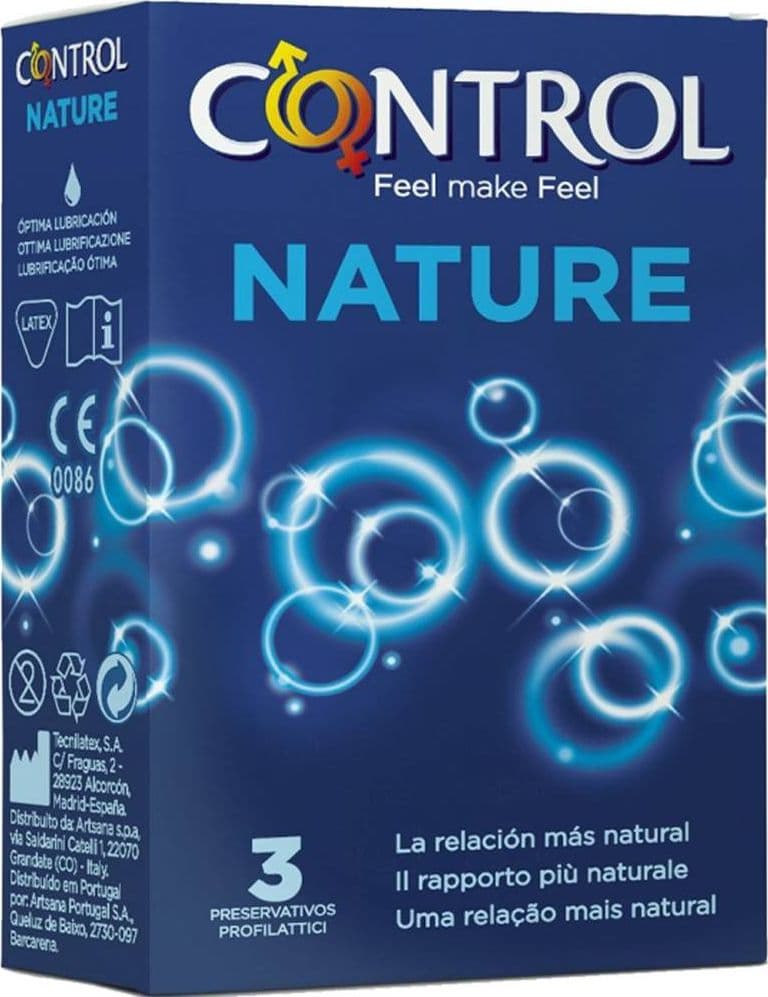SET 3 PRESERVATIVI CONTROL NATURE PROFILATTICI CONDOM ADAPTA ANATOMICI CLASSICI