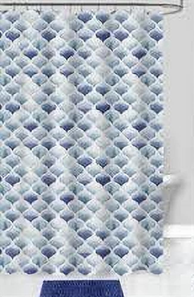 TENDA PER DOCCIA BAGNO MOTIVO MAROCCHINO QUADRIFOGLIO 180X200 CM 12 GANCI 87597 - 3