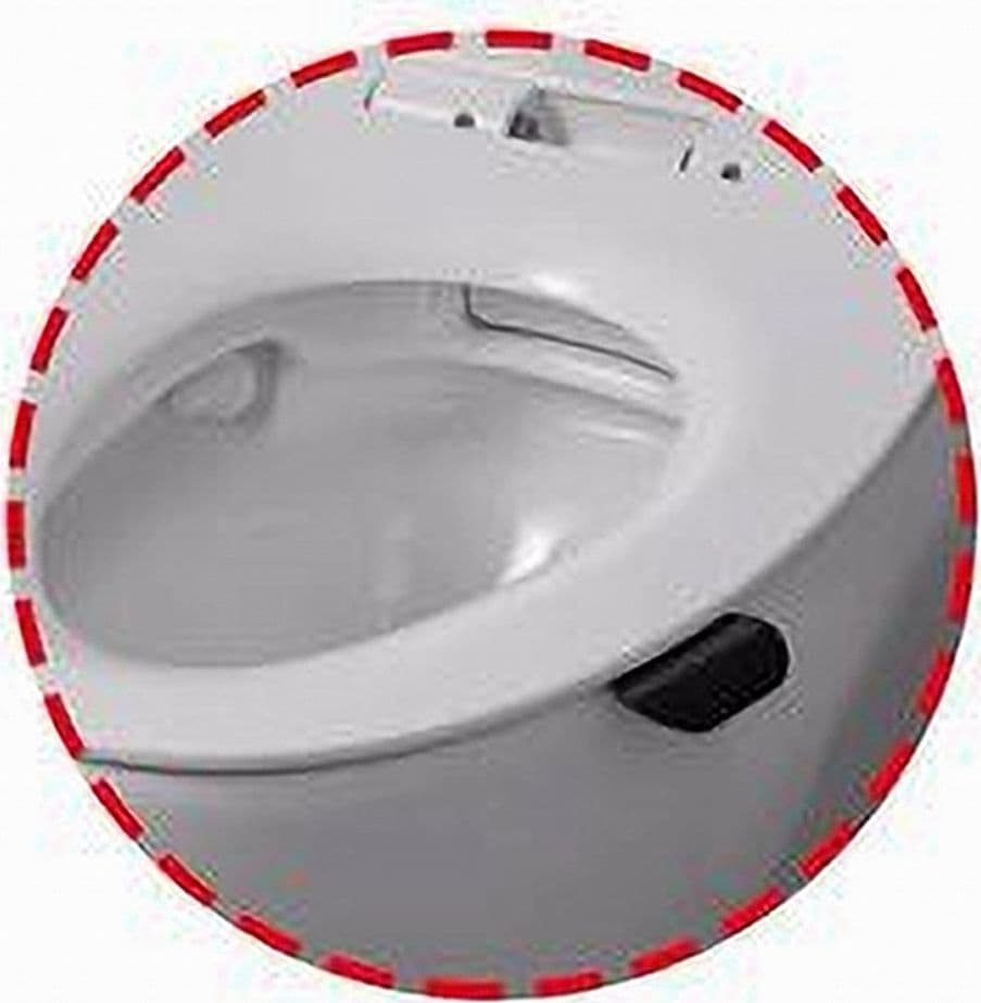 SOLLEVATORE PER COPERCHIO SEDILE WC COPRIWATER ADESIVO A LINGUETTA BIANCO 87627 - 3