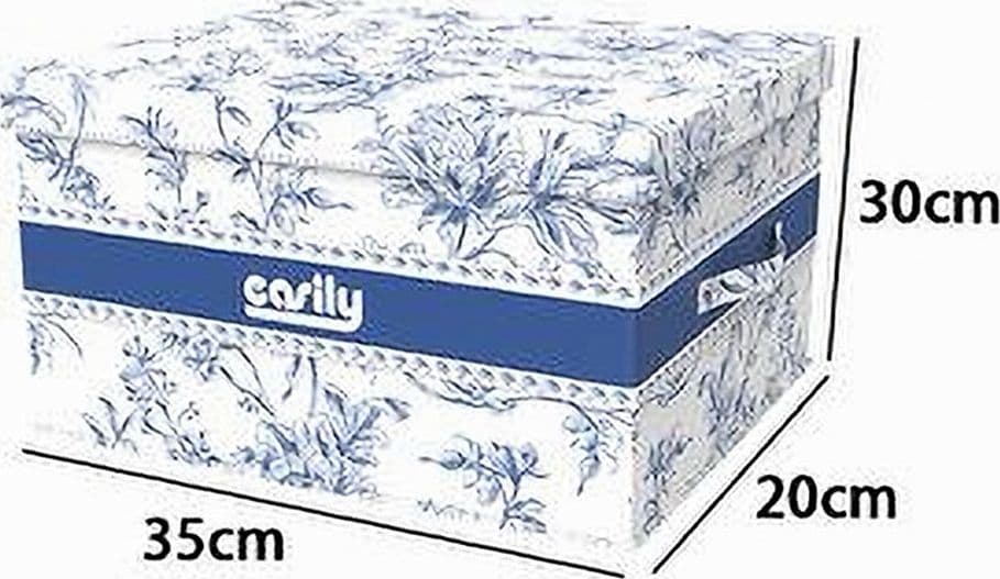 BOX PORTATUTTO SCATOLA CONTENITORE SALVASPAZIO ORGANIZER 35X30X20CM FANTASIA 87321 - 6