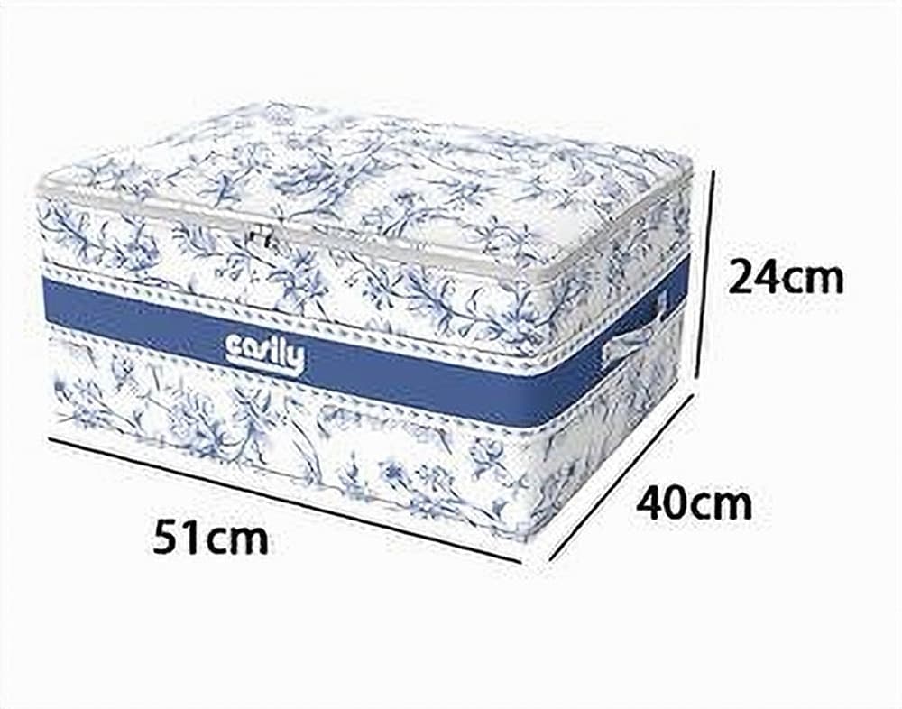 BOX PORTATUTTO SCATOLA SALVASPAZIO CONTENITORE ORGANIZER 51X40X24CM FANTASIA 87320 - 6